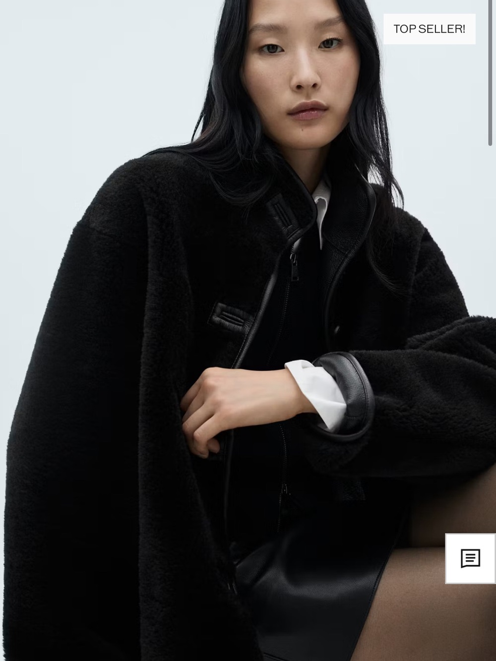 Mango Black Teddy Jacket - Picture 4 of 5